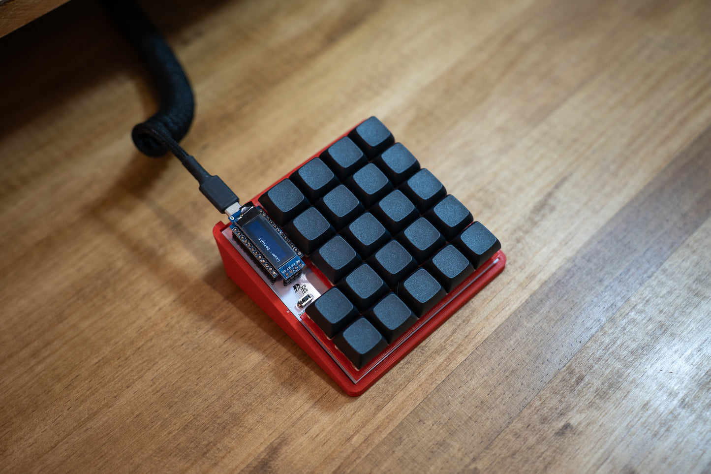 Demacro Macro Pad QMK/VIA Compatible With Full Black Keycaps