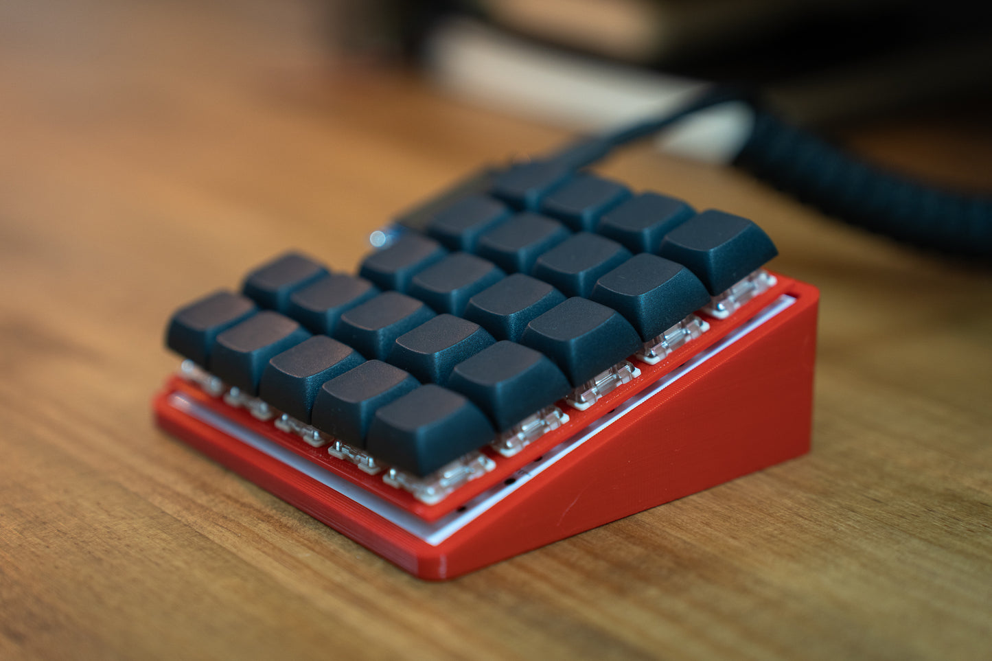 Demacro Macro Pad QMK/VIA Compatible With Full Black Keycaps