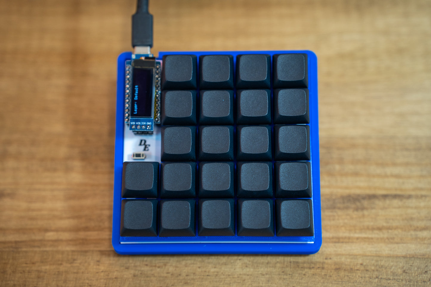 Demacro Macro Pad QMK/VIA Compatible With Full Black Keycaps