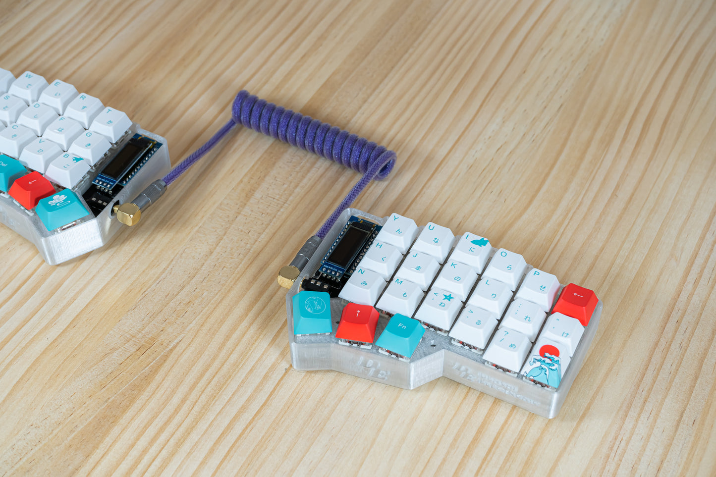 CRKBD Corne With Coral Sea Ergo ANSI ASSEMBLED MECHANICAL KEYBOARD