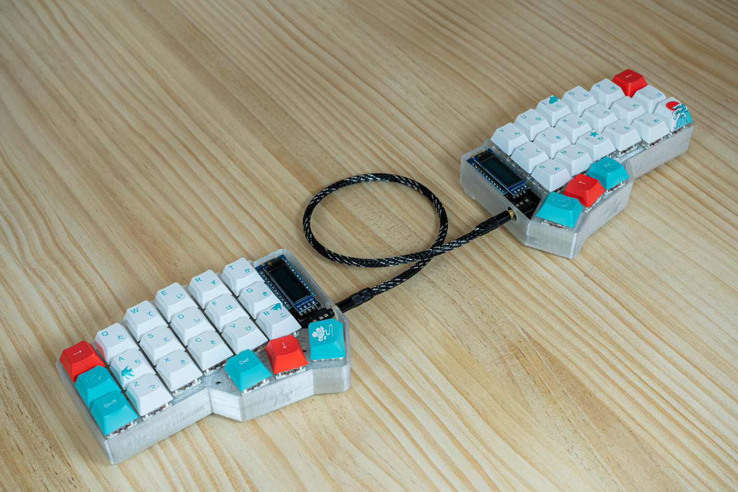 CRKBD Corne With Coral Sea Ergo ANSI ASSEMBLED MECHANICAL KEYBOARD