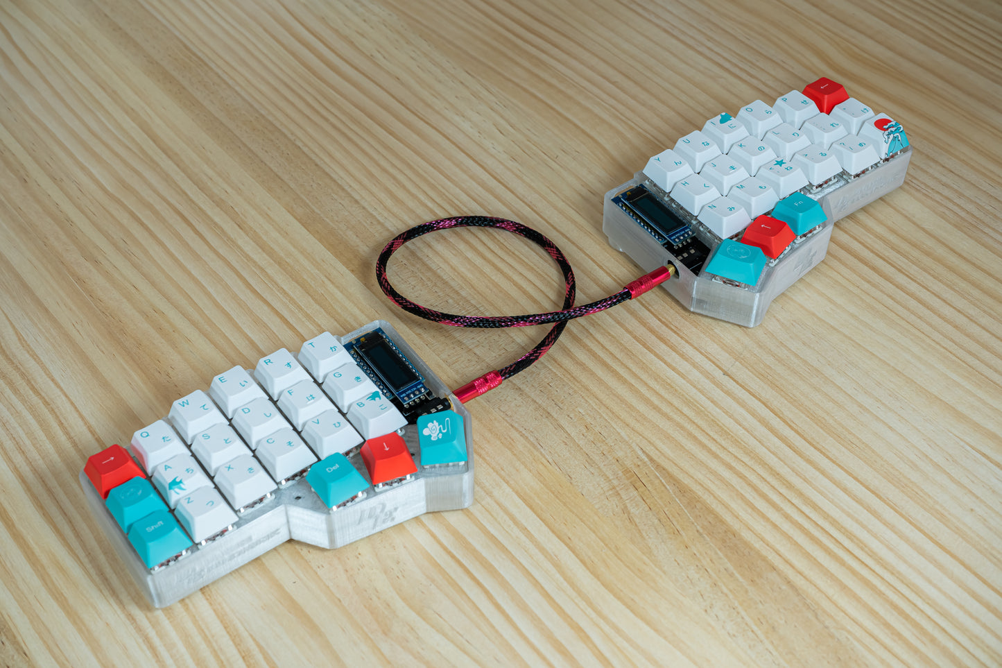 CRKBD Corne With Coral Sea Ergo ANSI ASSEMBLED MECHANICAL KEYBOARD