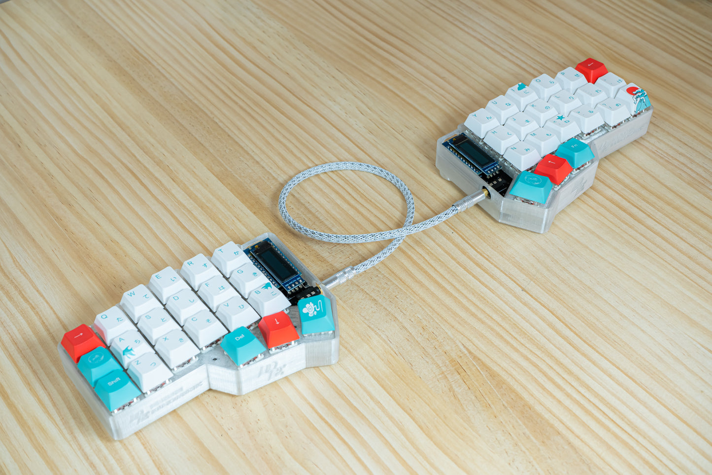 CRKBD Corne With Coral Sea Ergo ANSI ASSEMBLED MECHANICAL KEYBOARD