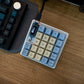 Demacro Macro Pad QMK/VIA Compatible With Retro Blue Keycaps
