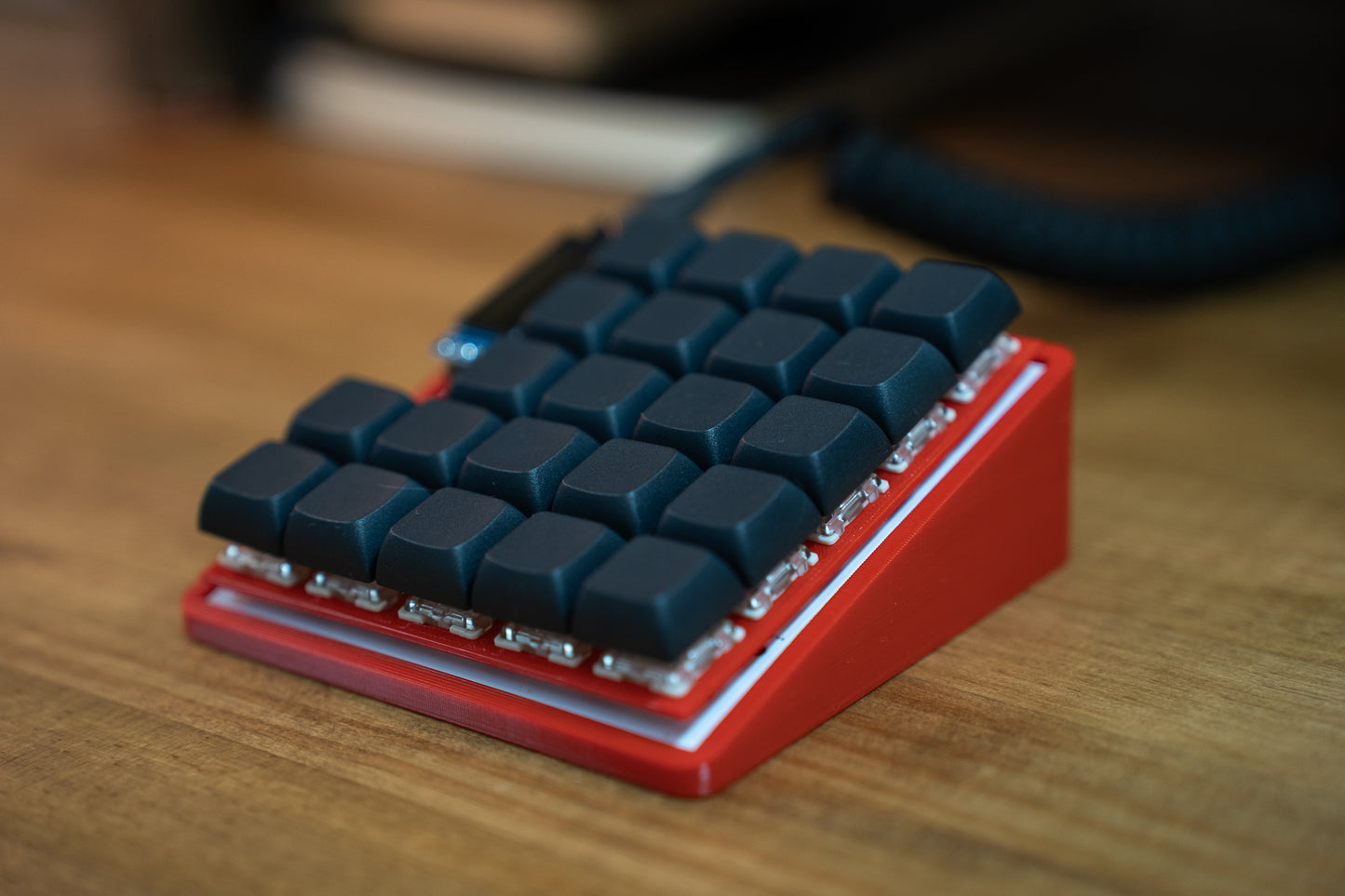 Demacro Macro Pad QMK/VIA Compatible With Full Black Keycaps