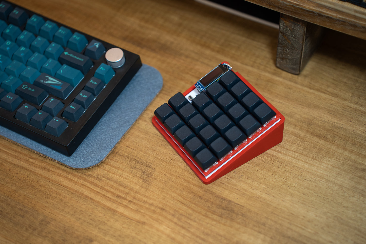 Demacro Macro Pad QMK/VIA Compatible With Full Black Keycaps