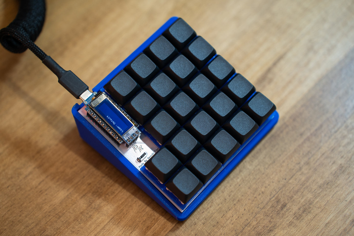 Demacro Macro Pad QMK/VIA Compatible With Full Black Keycaps