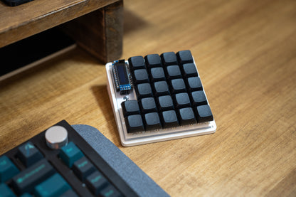 Demacro Macro Pad QMK/VIA Compatible With Full Black Keycaps