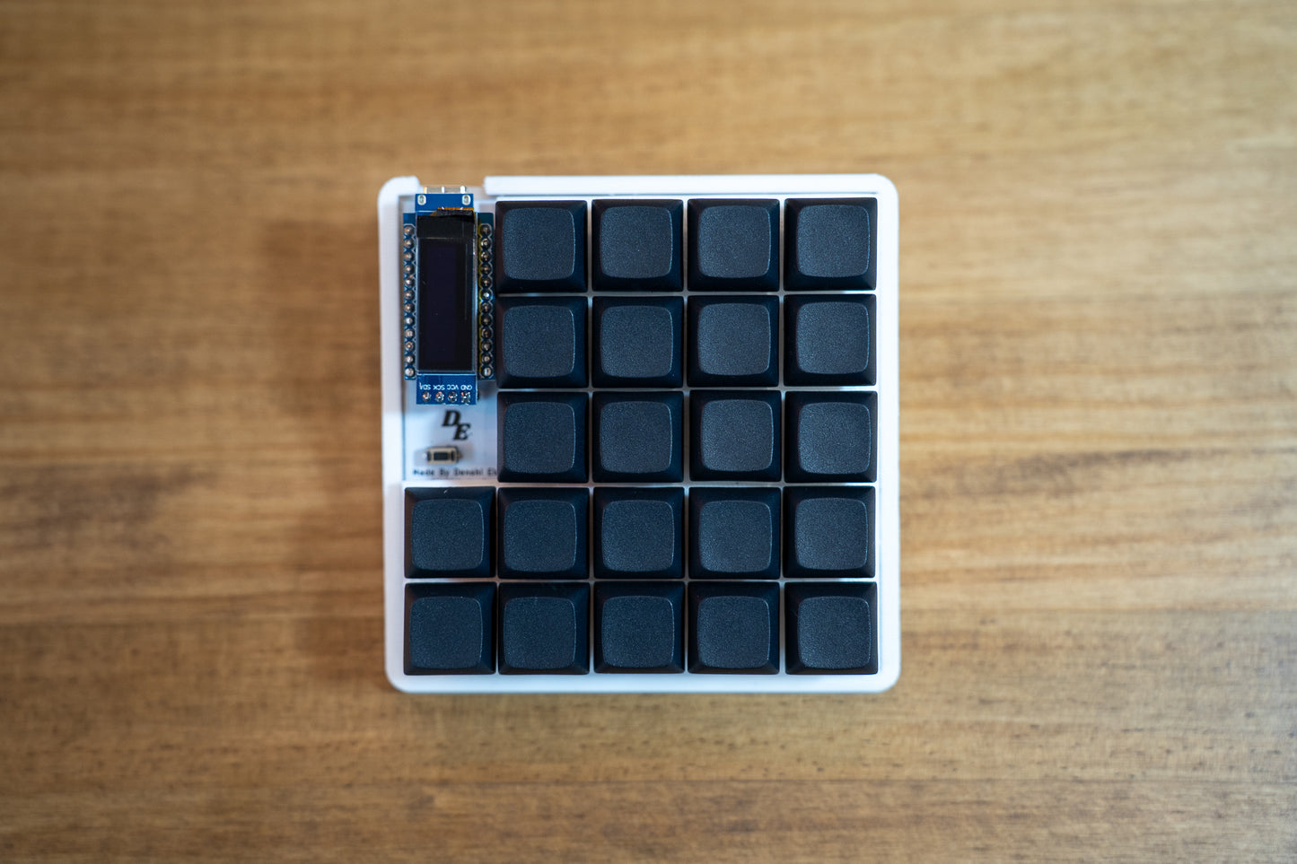 Demacro Macro Pad QMK/VIA Compatible With Full Black Keycaps