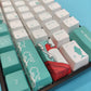 DE61C WITH JAPANESE CORAL SEA / ASSEMBLED 60% MECHANICAL KEYBOARD