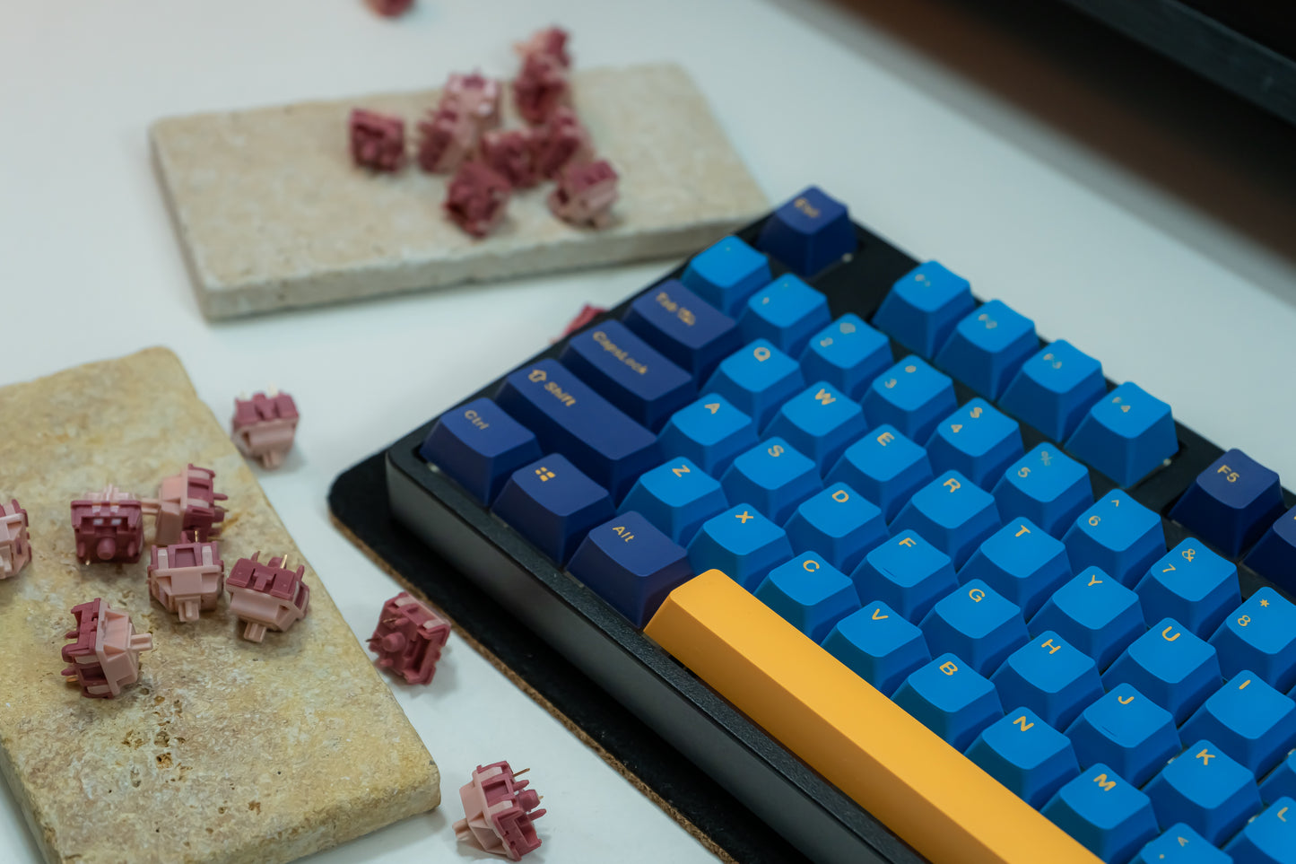 PBT DOUBLESHOT OEM PROFILE MACAW KEYCAPS SET