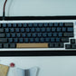 KF068 WITH PBT BLUE / RED SAMURAI KEYCAPS / WIRELESS ASSEMBLED 65% HOT-SWAP MECHANICAL KEYBOARD