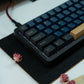 KF068 WITH PBT BLUE / RED SAMURAI KEYCAPS / WIRELESS ASSEMBLED 65% HOT-SWAP MECHANICAL KEYBOARD