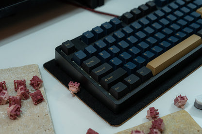 PBT DOUBLESHOT OEM PROFILE BLUE SAMURAI / RED SAMURAI KEYCAPS SET