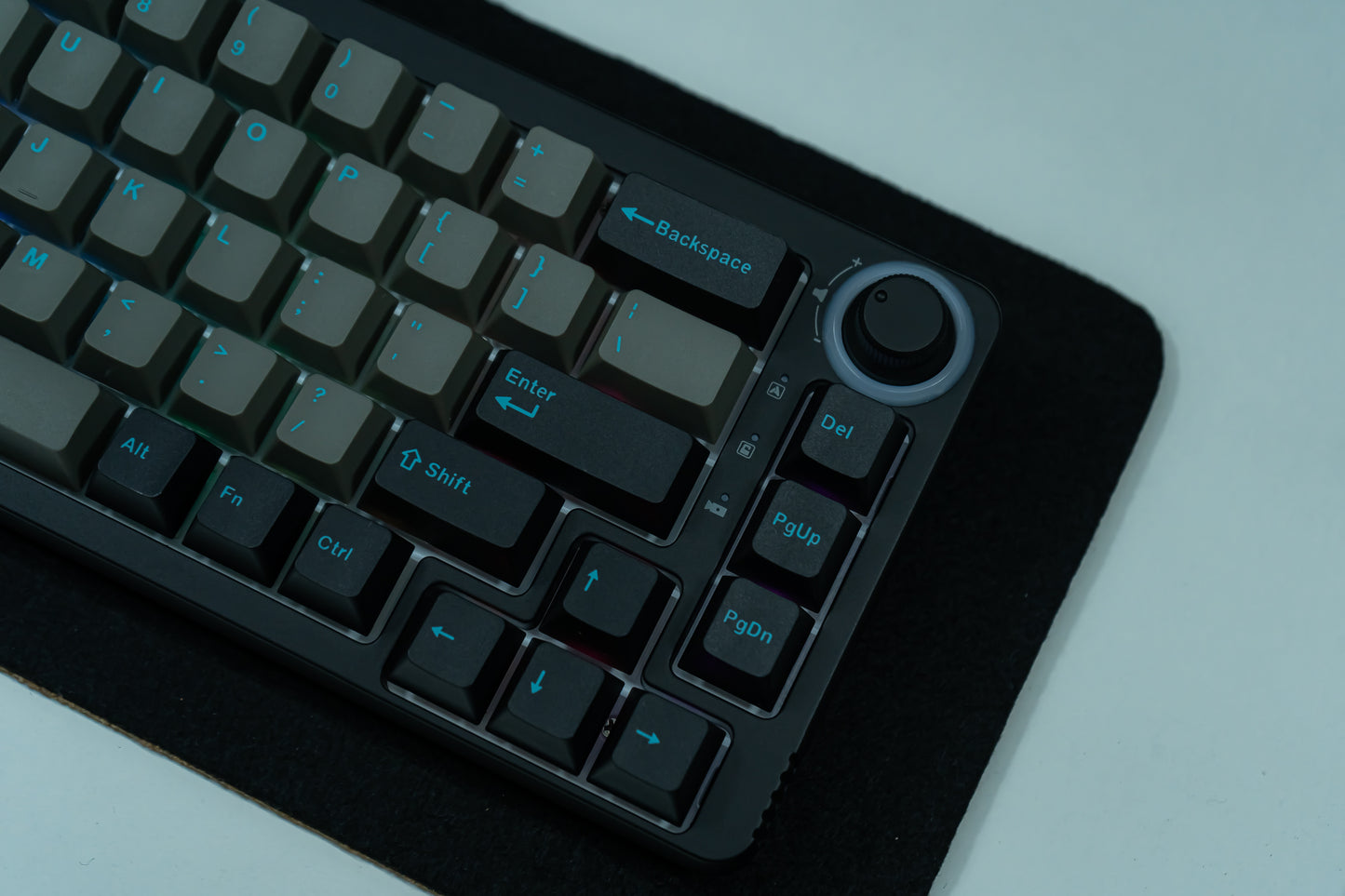 PBT DOUBLESHOT OEM PROFILE GRAPHITE KEYCAPS SET