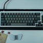 KF068 WITH PBT GRAPHITE KEYCAPS / WIRELESS ASSEMBLED 65% HOT-SWAP MECHANICAL KEYBOARD