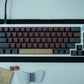 KF068 WITH PBT BLUE / RED SAMURAI KEYCAPS / WIRELESS ASSEMBLED 65% HOT-SWAP MECHANICAL KEYBOARD