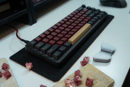 PBT DOUBLESHOT OEM PROFILE BLUE SAMURAI / RED SAMURAI KEYCAPS SET