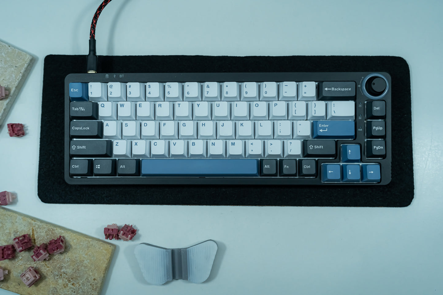 PBT DOUBLESHOT OEM PROFILE ARTIC KEYCAPS SET