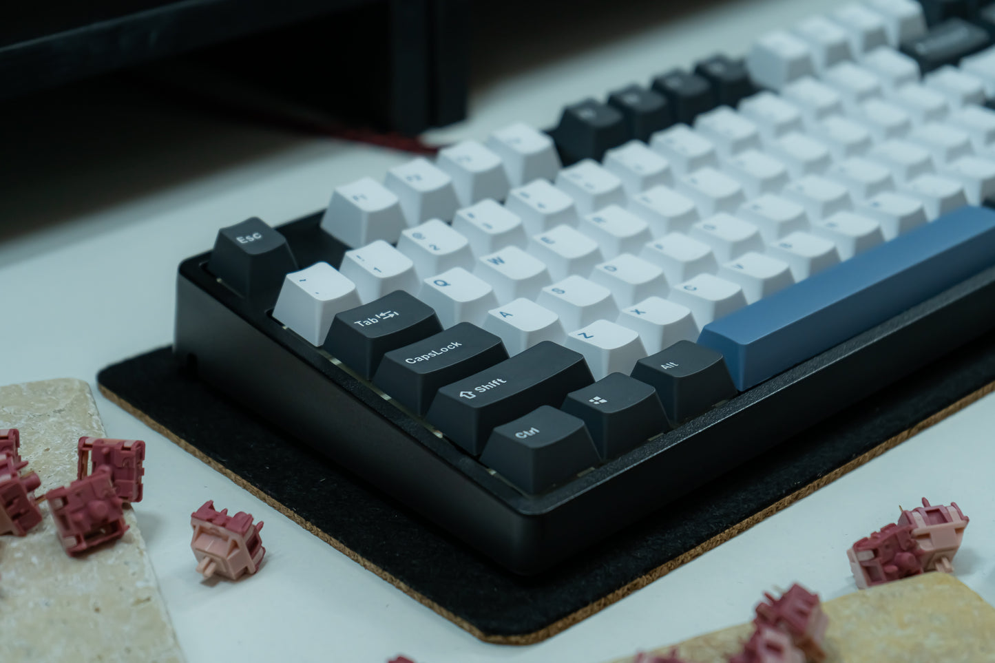 PBT DOUBLESHOT OEM PROFILE ARTIC KEYCAPS SET