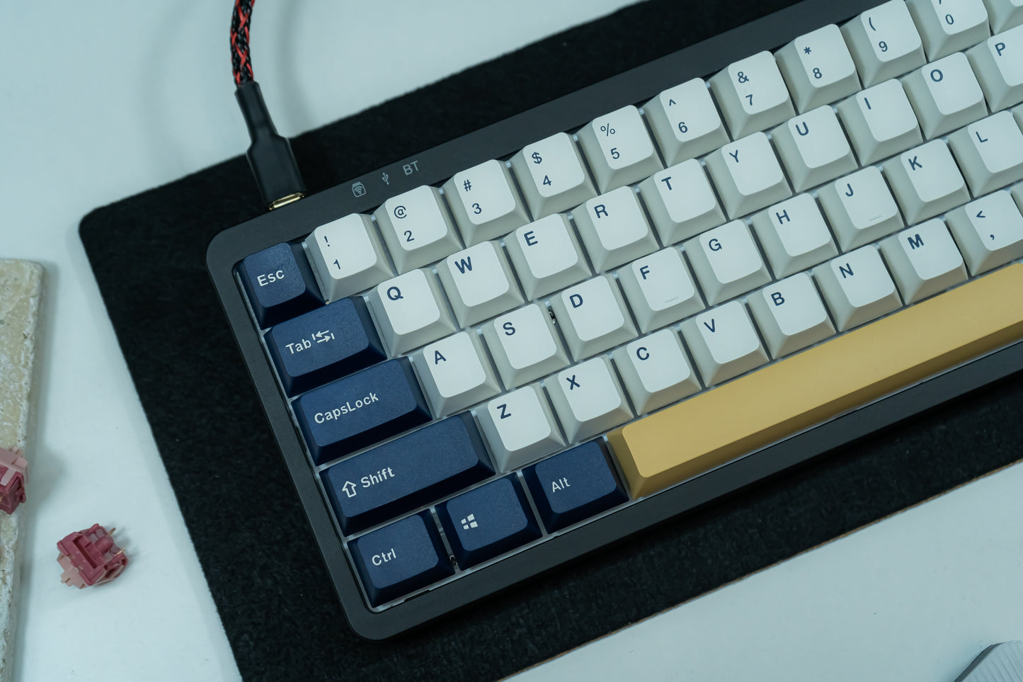 PBT DOUBLESHOT OEM PROFILE RUDY KEYCAPS SET