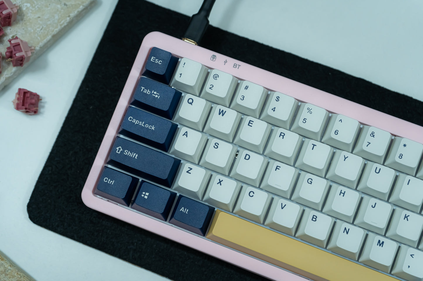 PBT DOUBLESHOT OEM PROFILE RUDY KEYCAPS SET