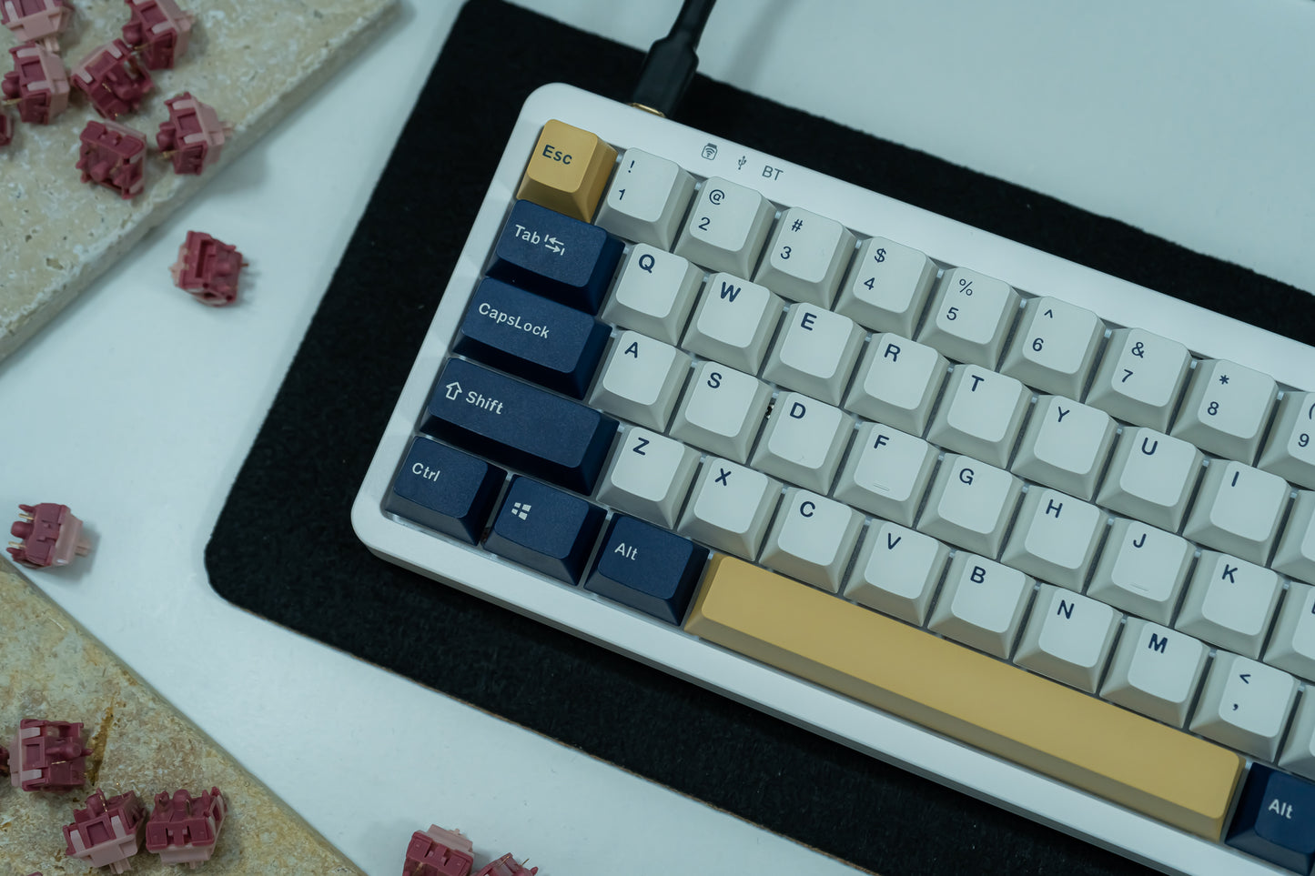 PBT DOUBLESHOT OEM PROFILE RUDY KEYCAPS SET