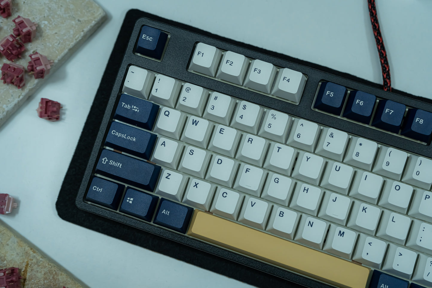 PBT DOUBLESHOT OEM PROFILE RUDY KEYCAPS SET