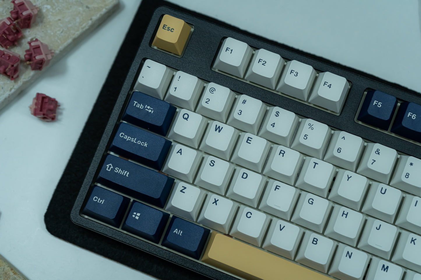 PBT DOUBLESHOT OEM PROFILE RUDY KEYCAPS SET