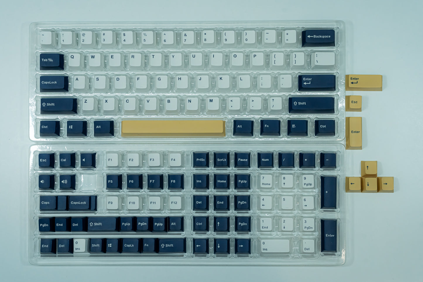 PBT DOUBLESHOT OEM PROFILE RUDY KEYCAPS SET