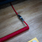 GLOW RED SYMMETRICAL AV CABLE