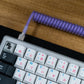 CLEAR PURPLE SYMMETRICAL AV CABLE