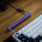 CLEAR PURPLE SYMMETRICAL AV CABLE