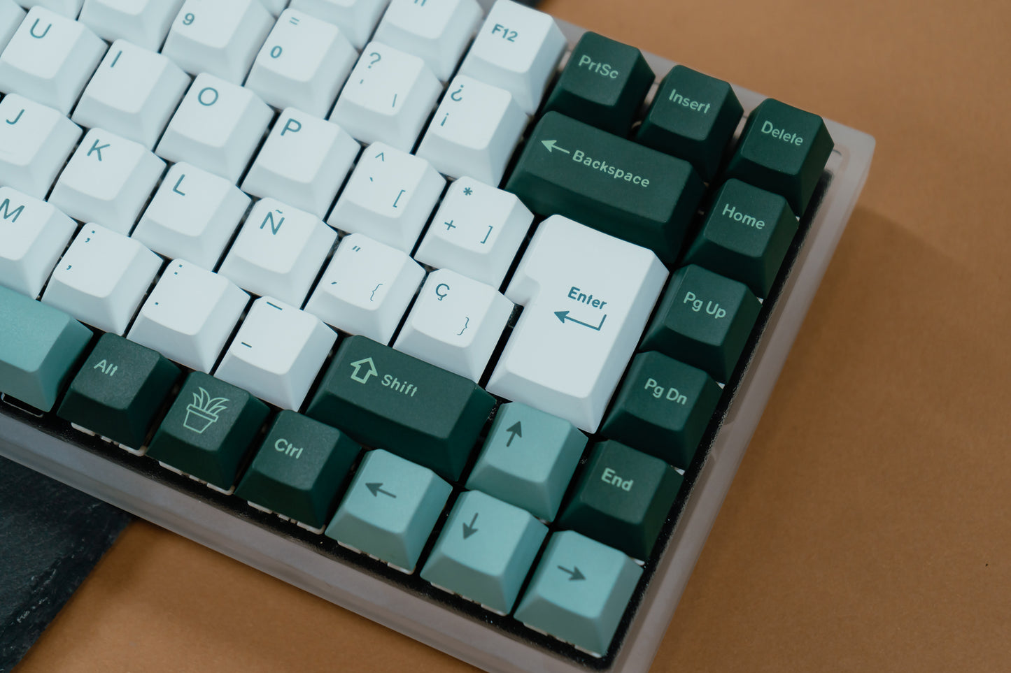 YMD75 V3 QMK/VIA WITH GREEN LOTO ISO ES / ASSEMBLED 75% HOT-SWAP MECHANICAL KEYBOARD 