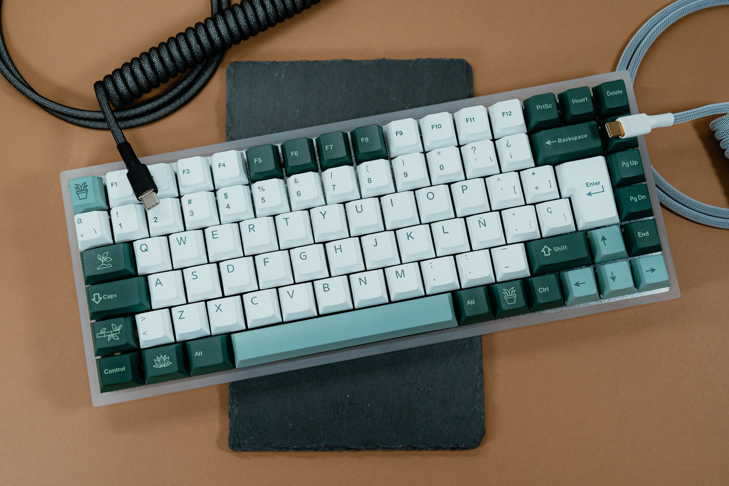 YMD75 V3 QMK/VIA WITH GREEN LOTO ISO ES / ASSEMBLED 75% HOT-SWAP MECHANICAL KEYBOARD