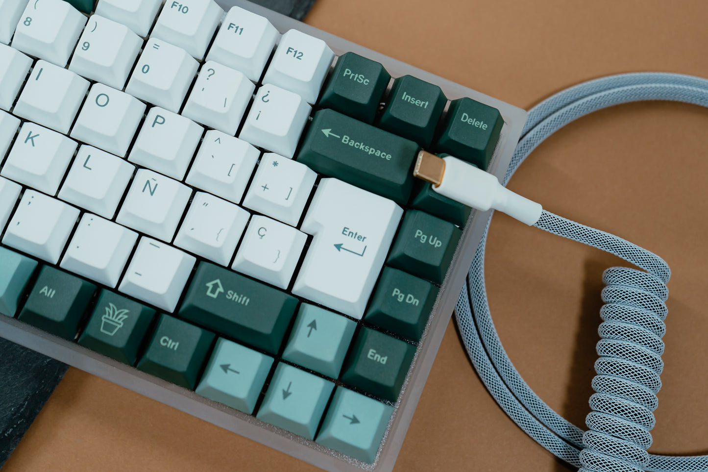YMD75 V3 QMK/VIA WITH GREEN LOTO ISO ES / ASSEMBLED 75% HOT-SWAP MECHANICAL KEYBOARD 