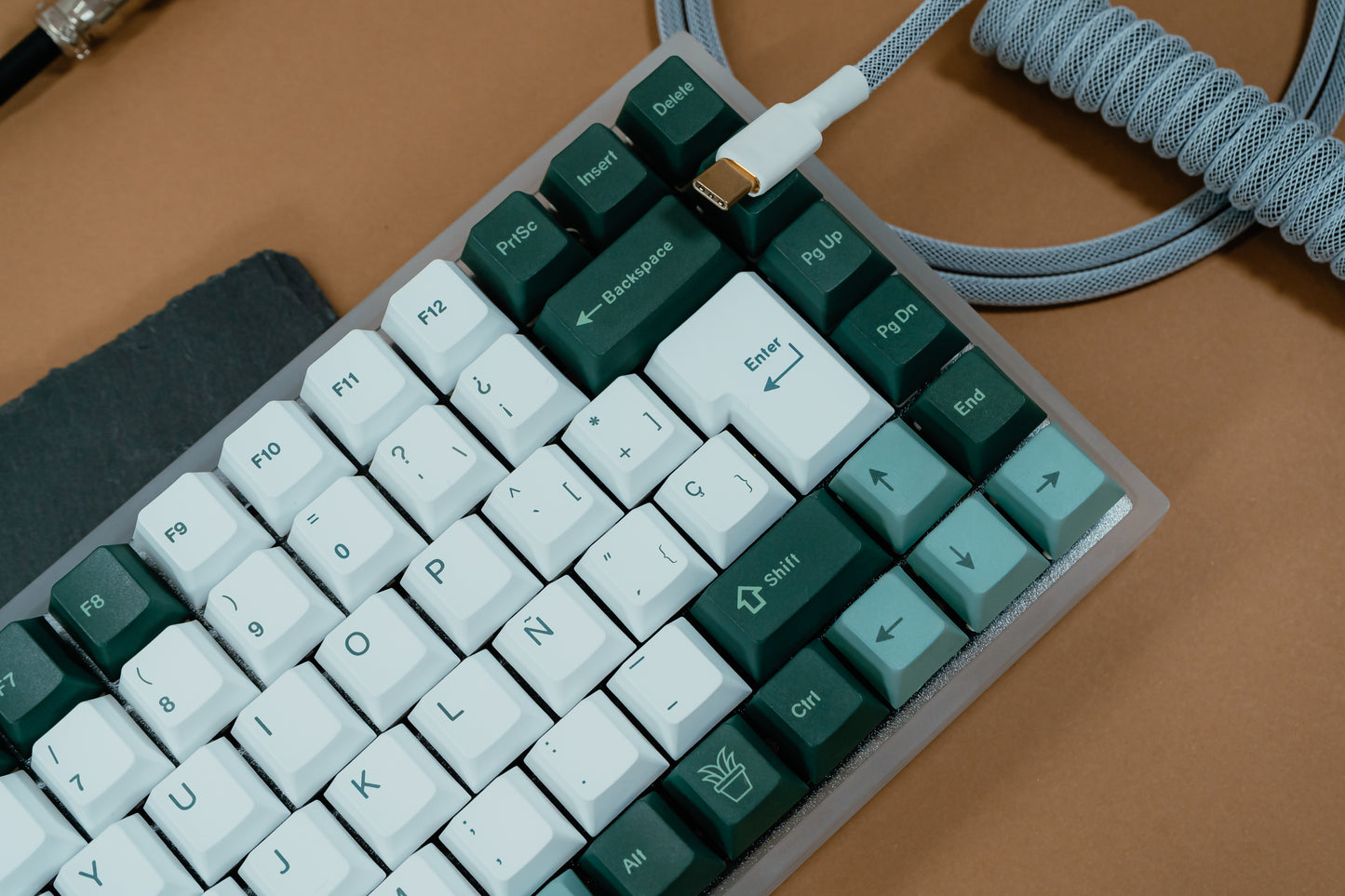 YMD75 V3 QMK/VIA WITH GREEN LOTO ISO ES / ASSEMBLED 75% HOT-SWAP MECHANICAL KEYBOARD 