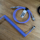 CLEAR PURPLE SYMMETRICAL AV CABLE