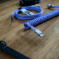 CLEAR PURPLE SYMMETRICAL AV CABLE