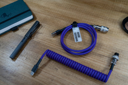 DARK PURPLE SYMMETRICAL AV CABLE