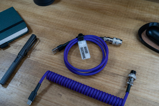 DARK PURPLE SYMMETRICAL AV CABLE