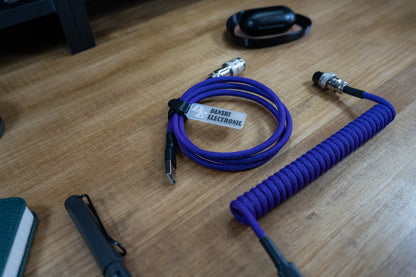 DARK PURPLE SYMMETRICAL AV CABLE