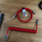 GLOW RED SYMMETRICAL AV CABLE