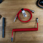 GLOW RED SYMMETRICAL AV CABLE