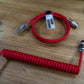 GLOW RED SYMMETRICAL AV CABLE