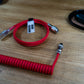 GLOW RED SYMMETRICAL AV CABLE