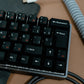 DE64 / ALUMINIUM CASE WITH JAPANESE WOB ISO ES / ASSEMBLED 60% MECHANICAL KEYBOARD