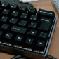 DE64 / ALUMINIUM CASE WITH JAPANESE WOB ISO ES / ASSEMBLED 60% MECHANICAL KEYBOARD