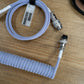 LIGHT PURPLE SYMMETRICAL AV CABLE