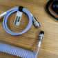 LIGHT PURPLE SYMMETRICAL AV CABLE